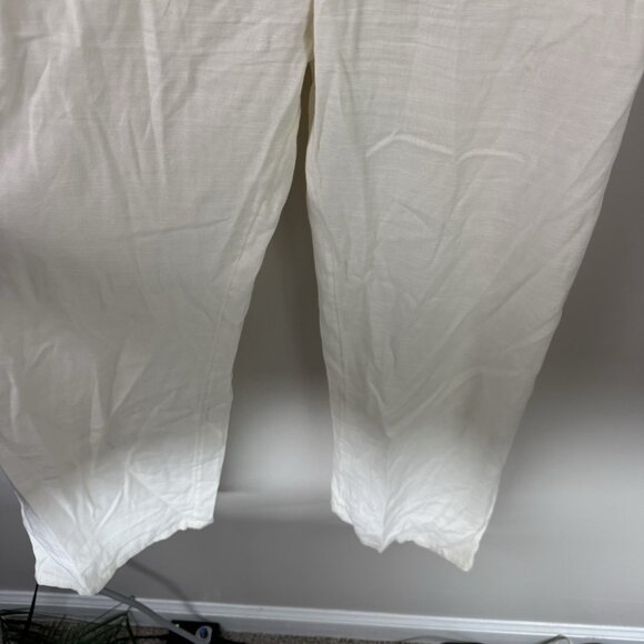 Hurley Off White Wide Leg Jumpsuit XS NWT Boho Beach Lightweight Summer Flowy - Picture 4 of 11